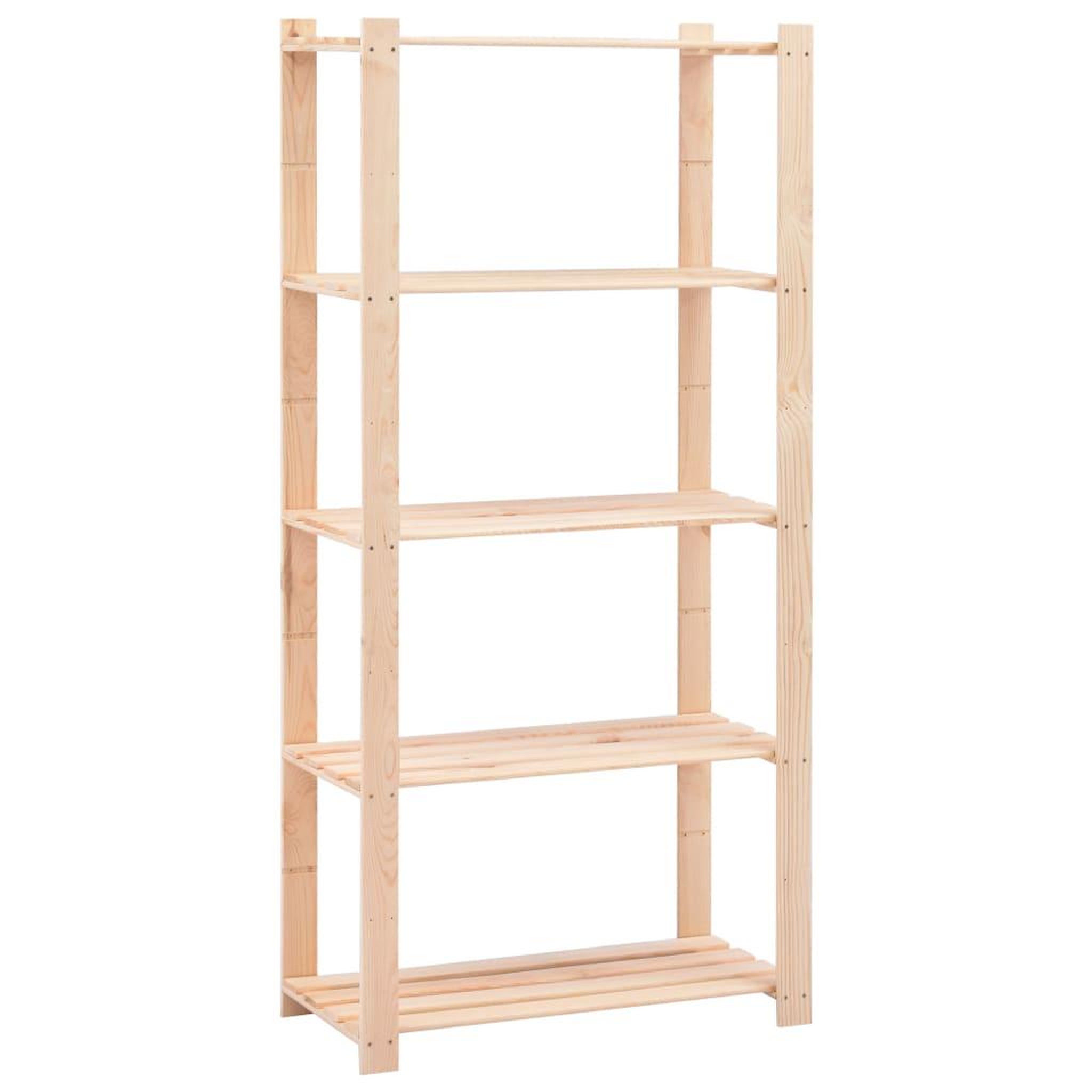 Voir la diapositive 3 : VIDAXL Etageres de rangement a 5 niveaux 3 pcs 80x38x170 cm Pin 250 kg