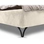 Voir la diapositive 5 : LISA DESIGN Sohan - lit coffre - 140x200 - en tissu bouclette - sommier inclus