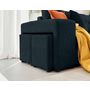 Voir la diapositive 4 : BEST MOBILIER California - canapé d'angle réversible 4 places - convertible avec coffre, étagère et poufs - en velours texturé