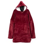 Sweat plaid à capuche, couverture, pull - Sherpa et flanelle - Vivezen -  Gris foncé - Kiabi - 29.90€