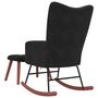 Voir la diapositive 5 : VIDAXL Chaise à bascule avec repose pied Noir Velours