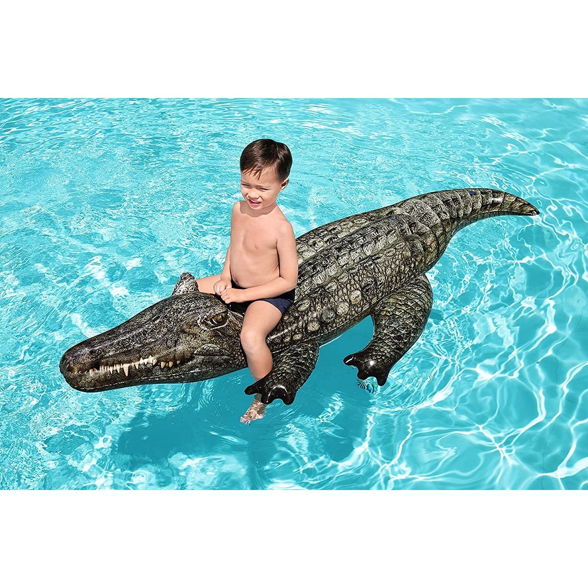 BESTWAY Matelas gonflable crocodile réaliste