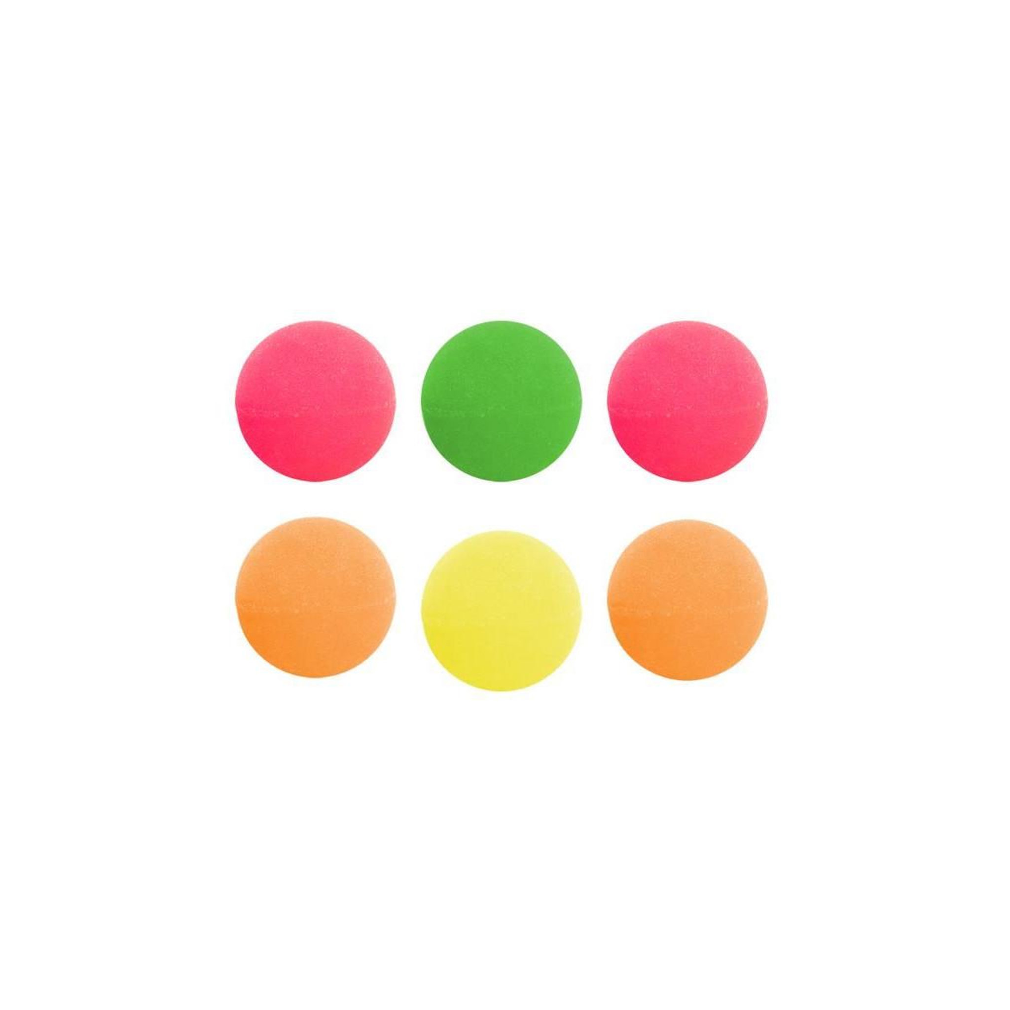 Jeux 2 momes Lot de 6 Balles Rebondissantes  Fluo  3cm Multicolore