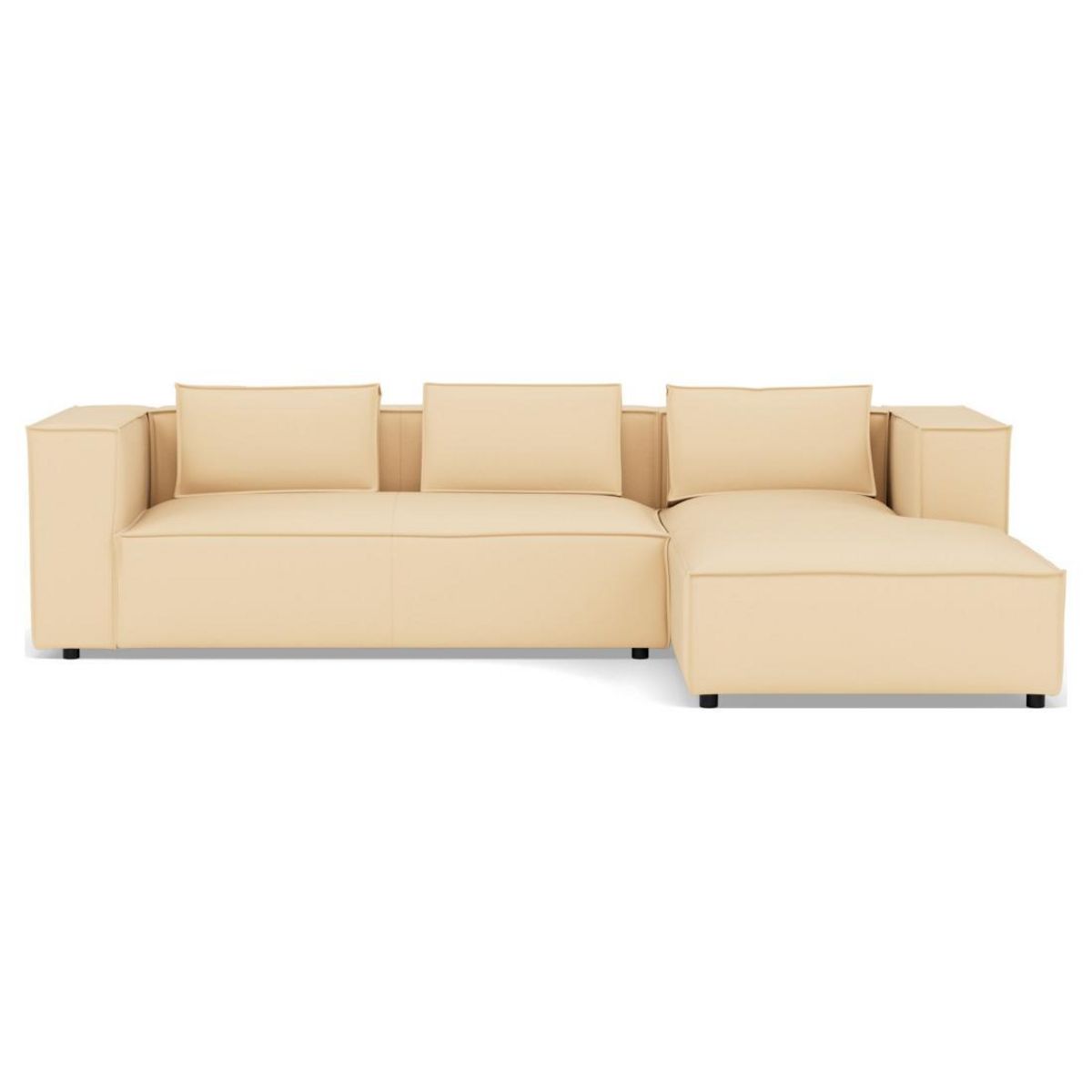 LISA DESIGN Stella - canapé d'angle droit 4 places en simili