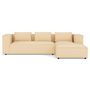 Voir la diapositive 3 : LISA DESIGN Stella - canapé d'angle droit 4 places en simili