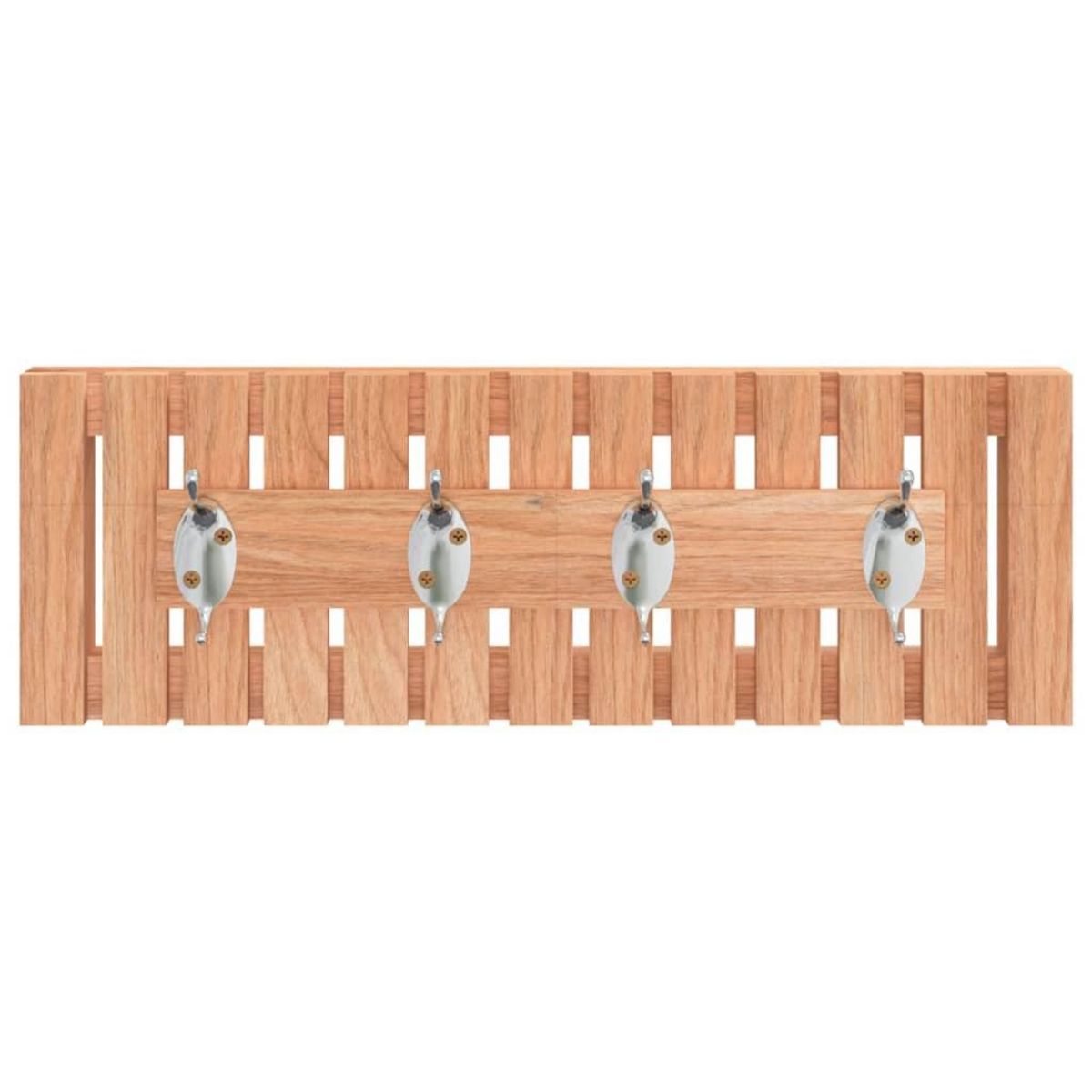 VIDAXL Cintre mural 42x8,5x14 cm Bois massif de noyer