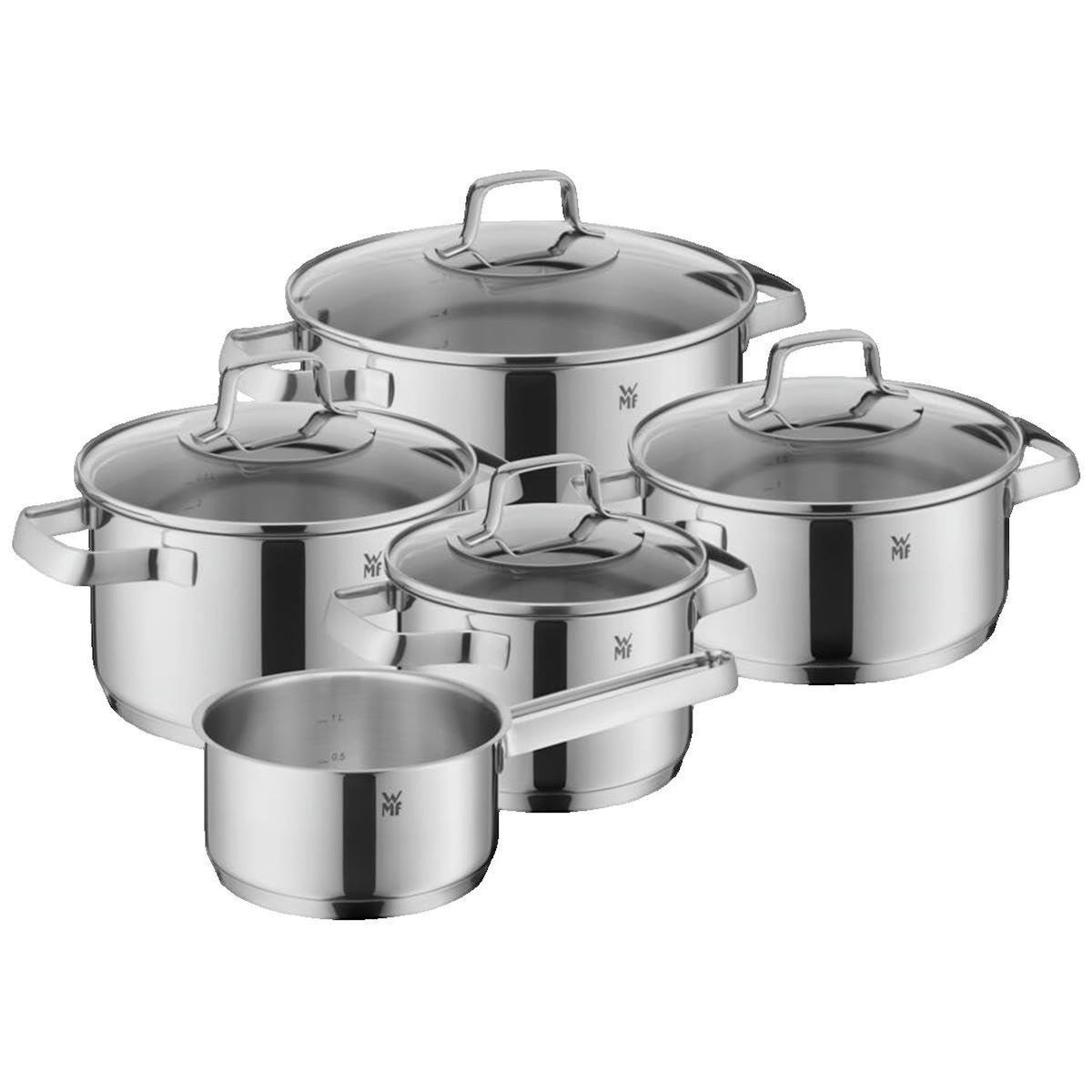 WMF Ensemble de casseroles WMF Belmonte en acier inoxydable