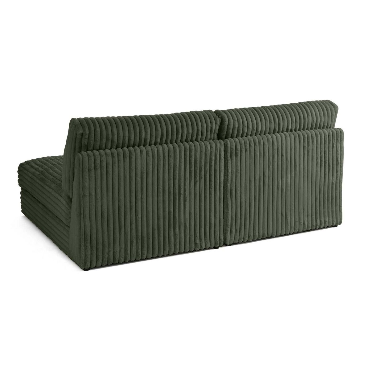 LISA DESIGN Jasper - canapé d'angle modulable 3 places - en fausse fourrure côtelée