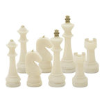 Paris Prix Lot de 8 Pièces d'Échec  Quarzy  16cm Blanc