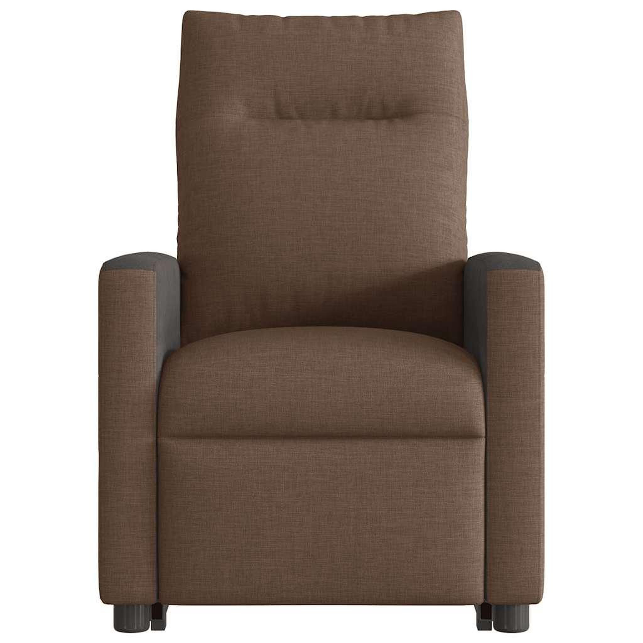 Voir la diapositive 5 : VIDAXL Fauteuil de massage inclinable Marron Tissu