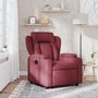 Voir la diapositive 1 : VIDAXL Fauteuil inclinable Rouge bordeaux Tissu