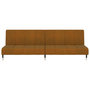 Voir la diapositive 5 : VIDAXL Canape-lit a 2 places marron velours