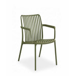 Jardiline Fauteuil bas de jardin en résine PP 50 % recyclé, vert sauge - Jardiline