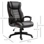 Voir la diapositive 3 : VINSETTO Fauteuil de bureau direction massant grand confort hauteur réglable fonction dossier à bascule revêtement synthétique noir
