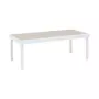 HESPERIDE Table extensible rectangulaire alu Piazza Beige/Lin - 10 à 12 places