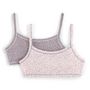 Voir la diapositive 1 : IN EXTENSO Lot de 2 brassières fille