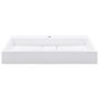 Voir la diapositive 3 : VIDAXL Lavabo 80x46x11 cm Fonte minerale/marbre Blanc