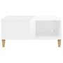 Voir la diapositive 5 : VIDAXL Table basse blanc brillant 80x80x36,5 cm bois d'ingenierie