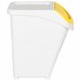 Voir la diapositive 4 : VIDAXL Poubelles empilables avec couvercles 3 pcs blanc PP 120 L