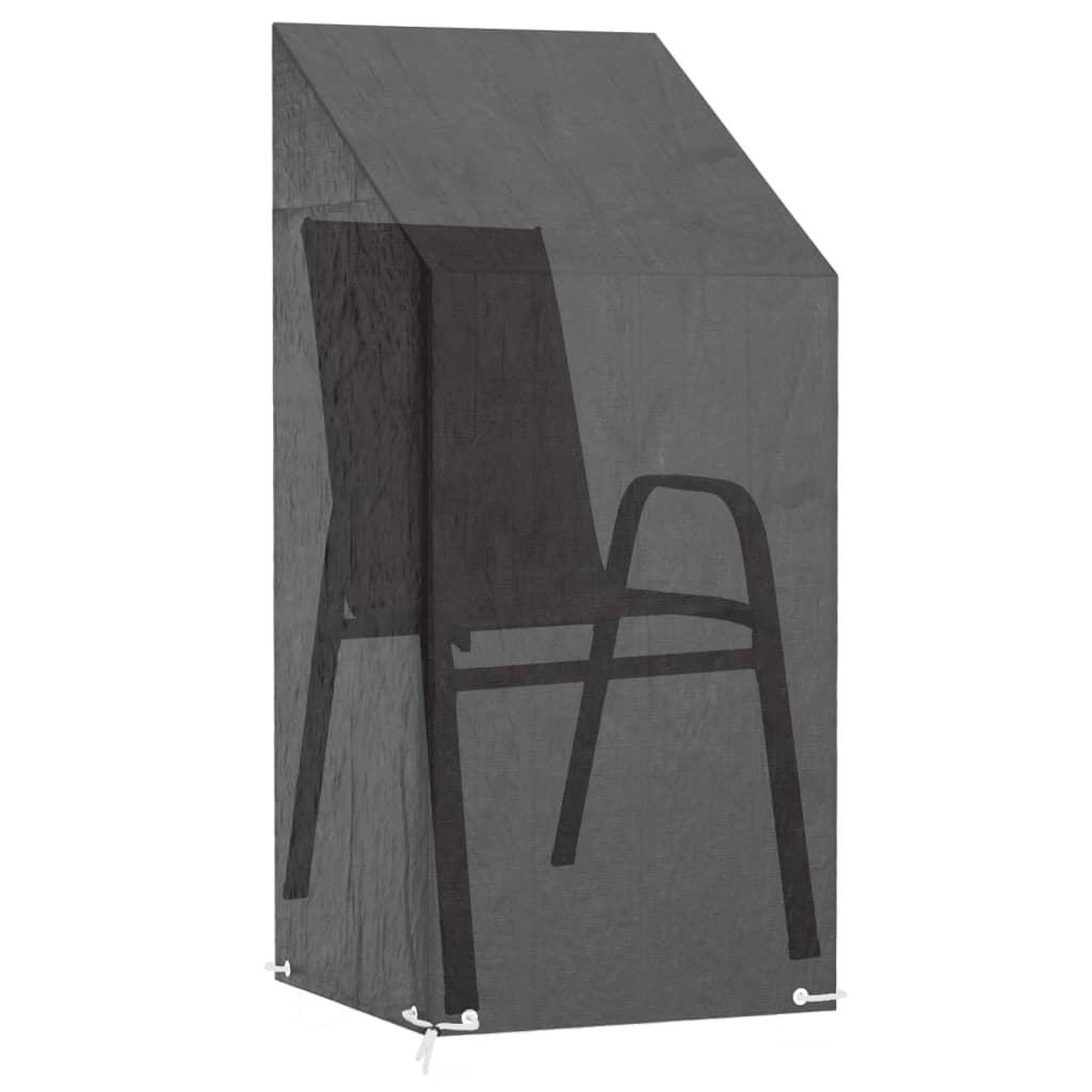 Voir la diapositive 5 : VIDAXL Housses de chaise de jardin 2 pcs 8 œillets 65x65x110/150 cm PE