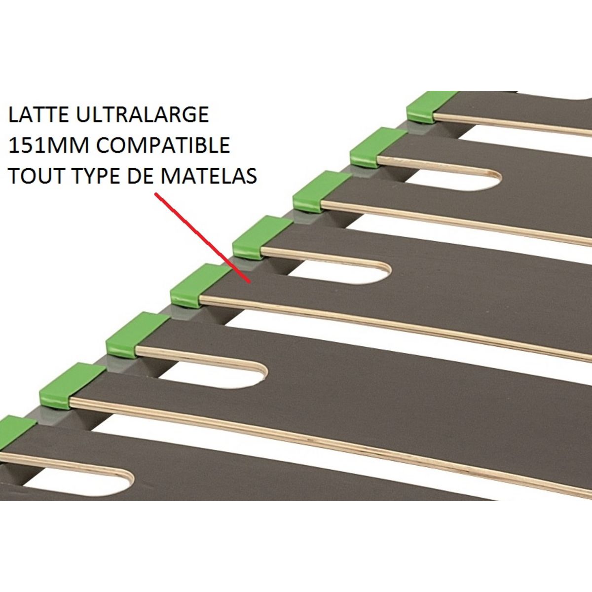 SEDAC  Cadre à lattes Taille 140x190 cm SENSOLATT