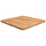 VIDAXL Dessus de table carre Marron clair50x50x2,5cm Bois chene traite