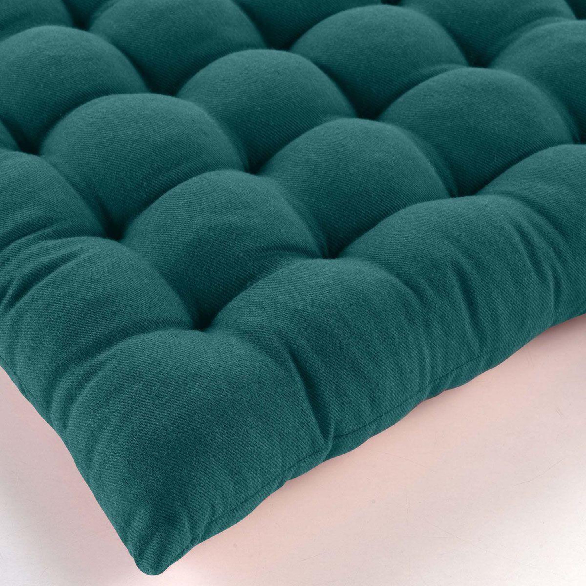 Voir la diapositive 3 : Douceur d'Intérieur Coussin de chaise  twily  38x38cm emeraude