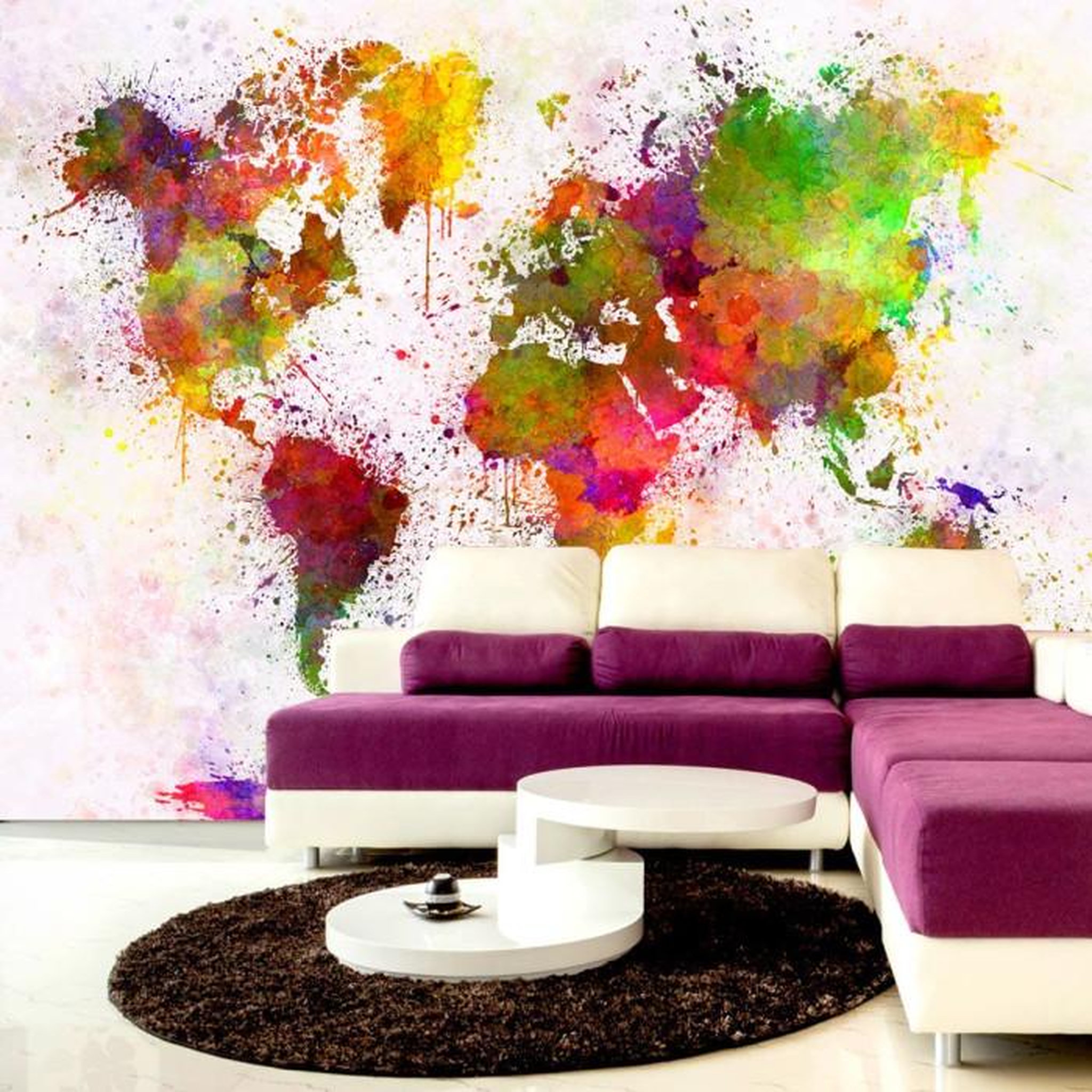 Paris Prix Papier Peint  Dyed World. Coloris disponibles : Multicolore