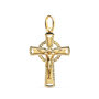 Voir la diapositive 1 : L'ATELIER D'AZUR Pendentif  - Médaille Christ sur la Croix Or 18 Carats 750 Jaune - Chaines Offertes