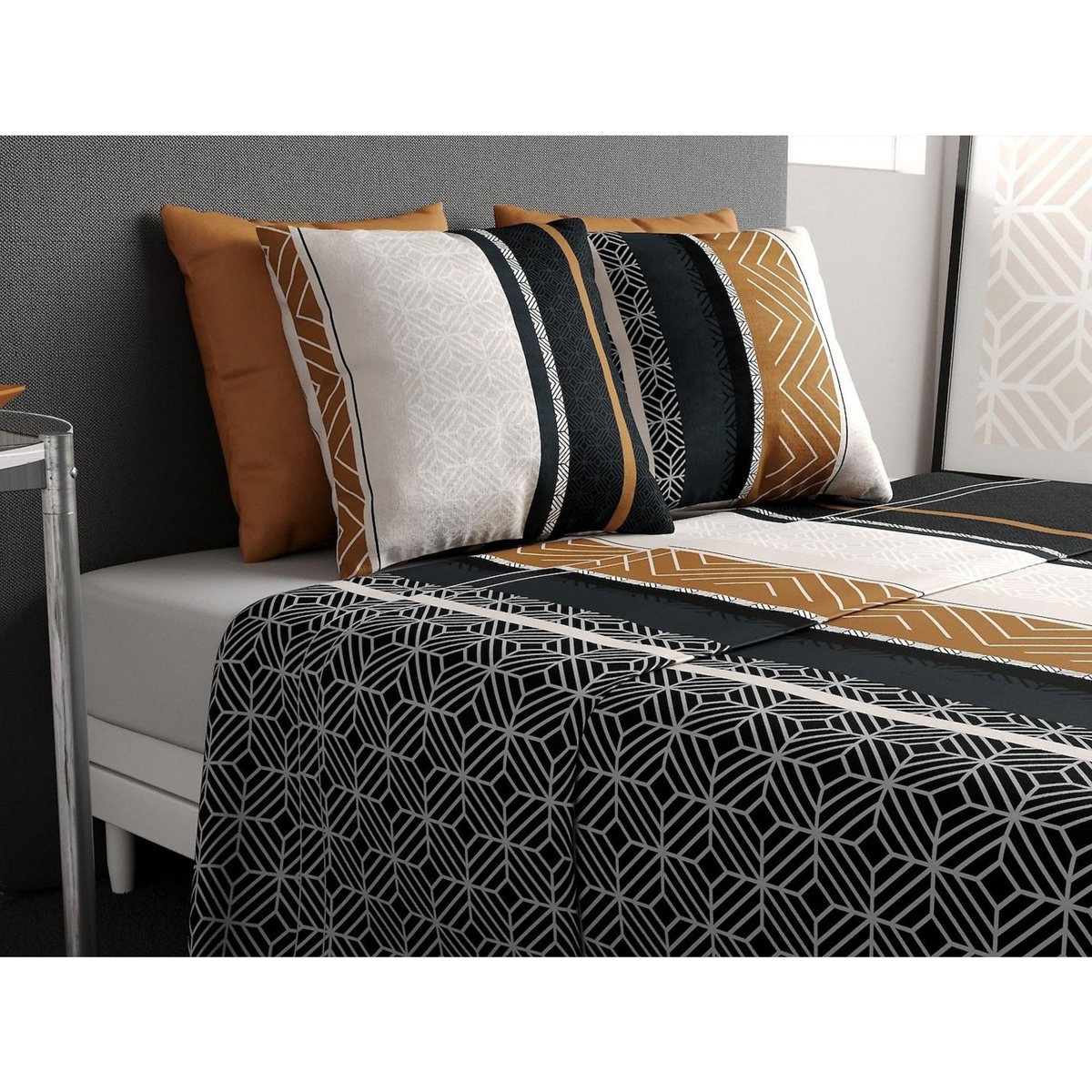 ATELIER DU COTON Parure de drap housse 100% coton 57fils-trophé