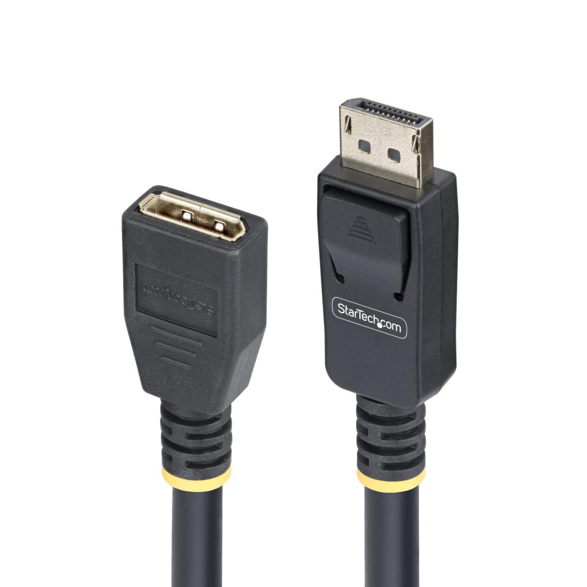 Voir la diapositive 3 : Startech Startech.com câble d'extension displayport 1.4 de 3m, câble d'économie de port dp 1.4, 8k 60hz, cordon adaptateur d'extension dp mâle vers femelle, câble d'extension displayport, gaine tpe, m/f