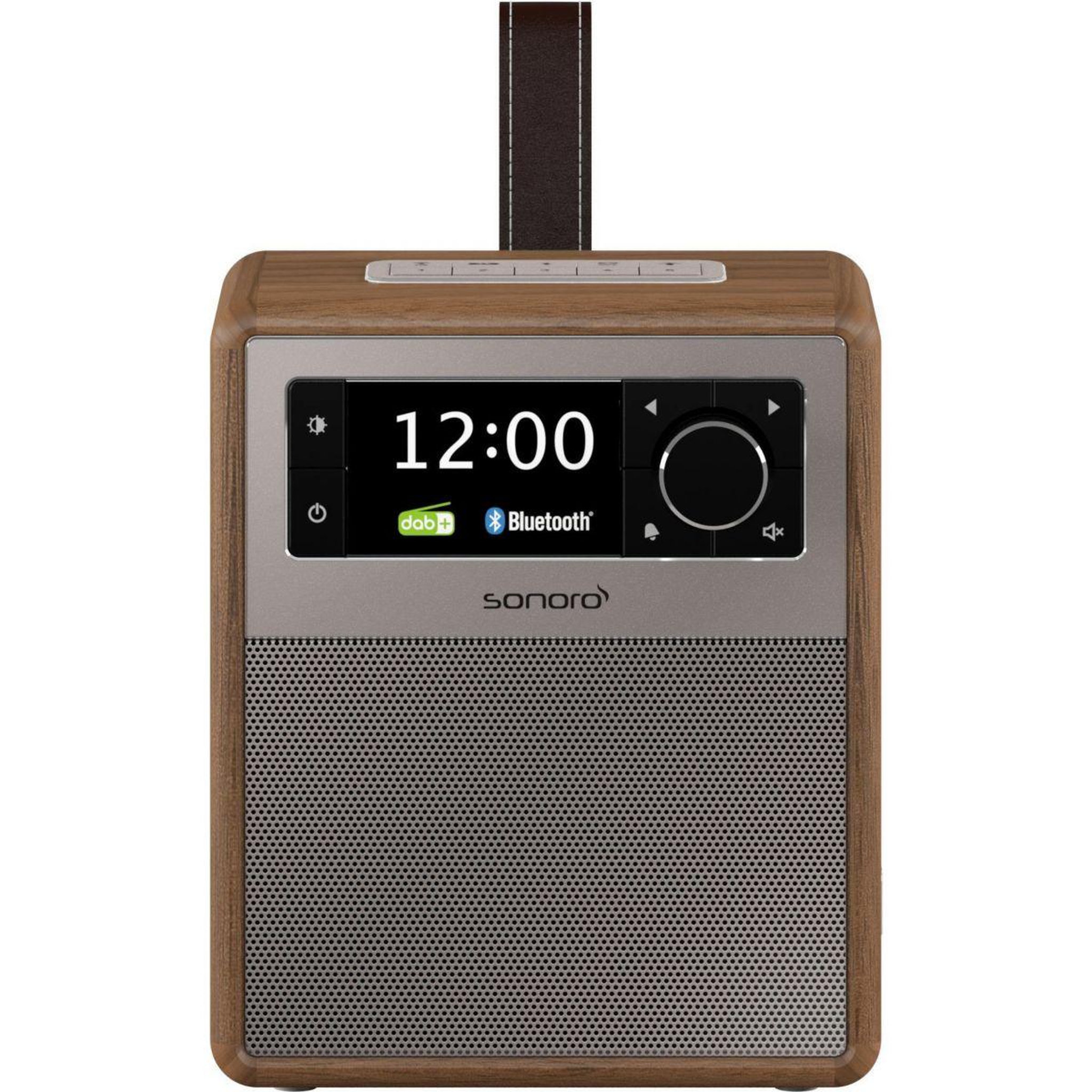Voir la diapositive 2 : SONORO Radio réveil EASY Noyer