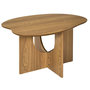 Voir la diapositive 3 : The Home Deco Factory Table basse asymétrique en bois CALYPSO - Beige