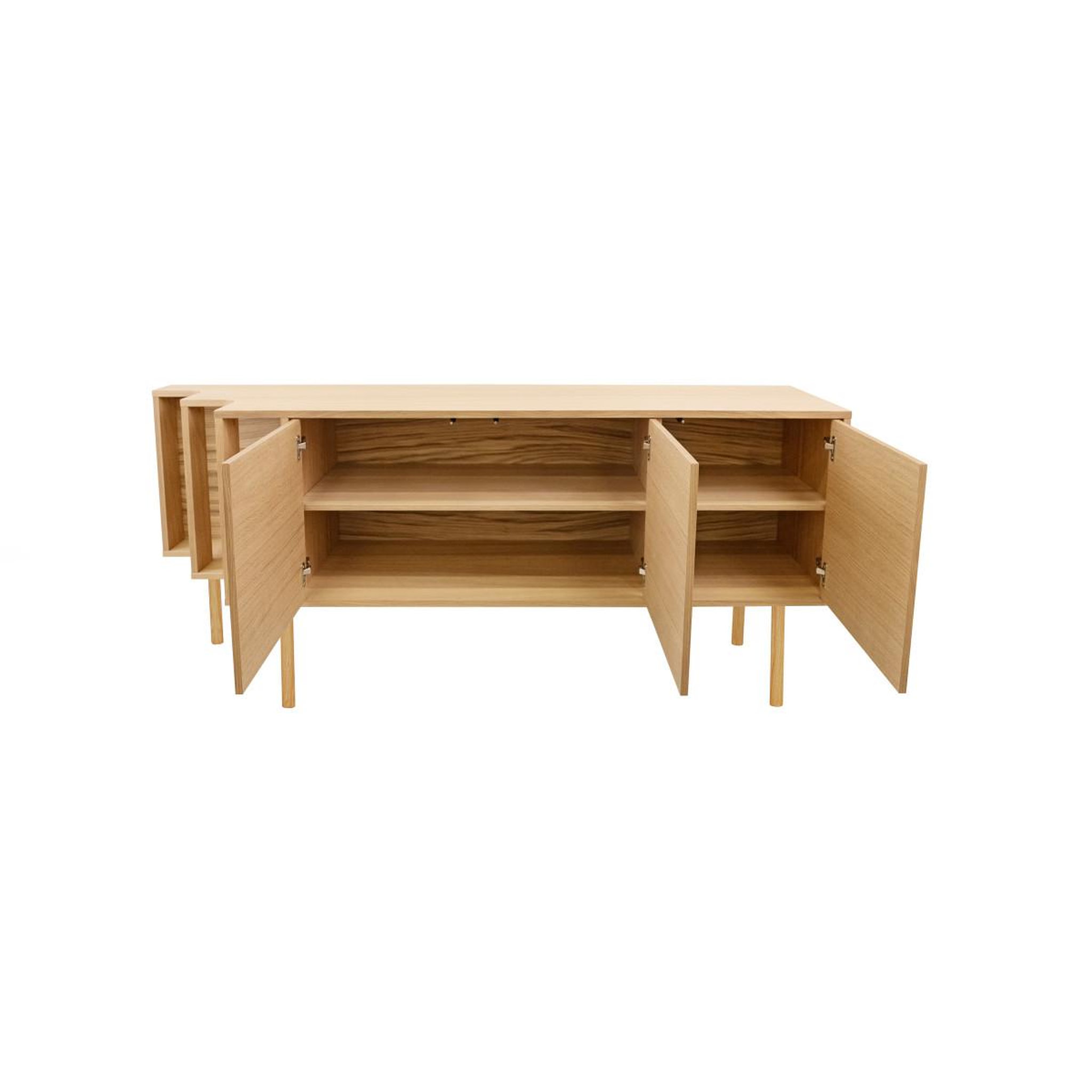 Voir la diapositive 4 : Paris Prix Buffet design 3 portes  shift  189cm chêne