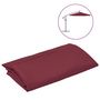 Voir la diapositive 2 : VIDAXL Tissu de remplacement pour parasol deporte bordeaux rouge 300cm