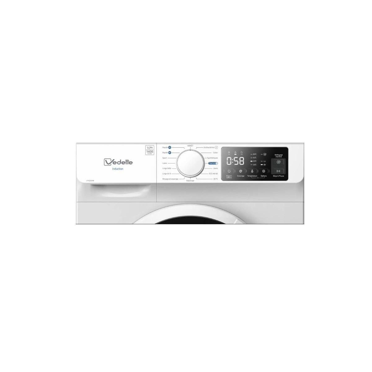 Vedette Lave-linge frontal 10kg 1400 tours/min - LFVQ304W