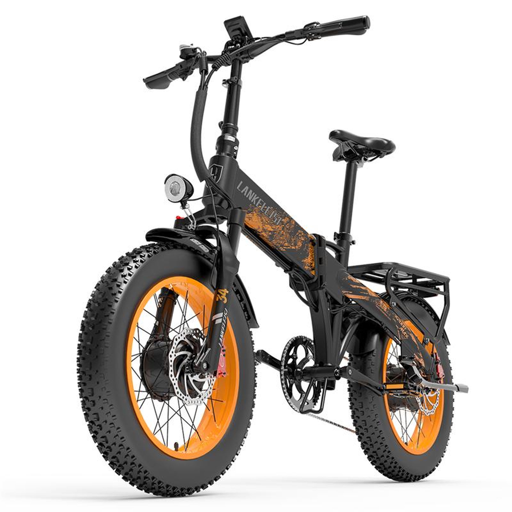 Voir la diapositive 2 : LANKELEISI Vélo électrique pliable LANKELEISI X2000 MAX