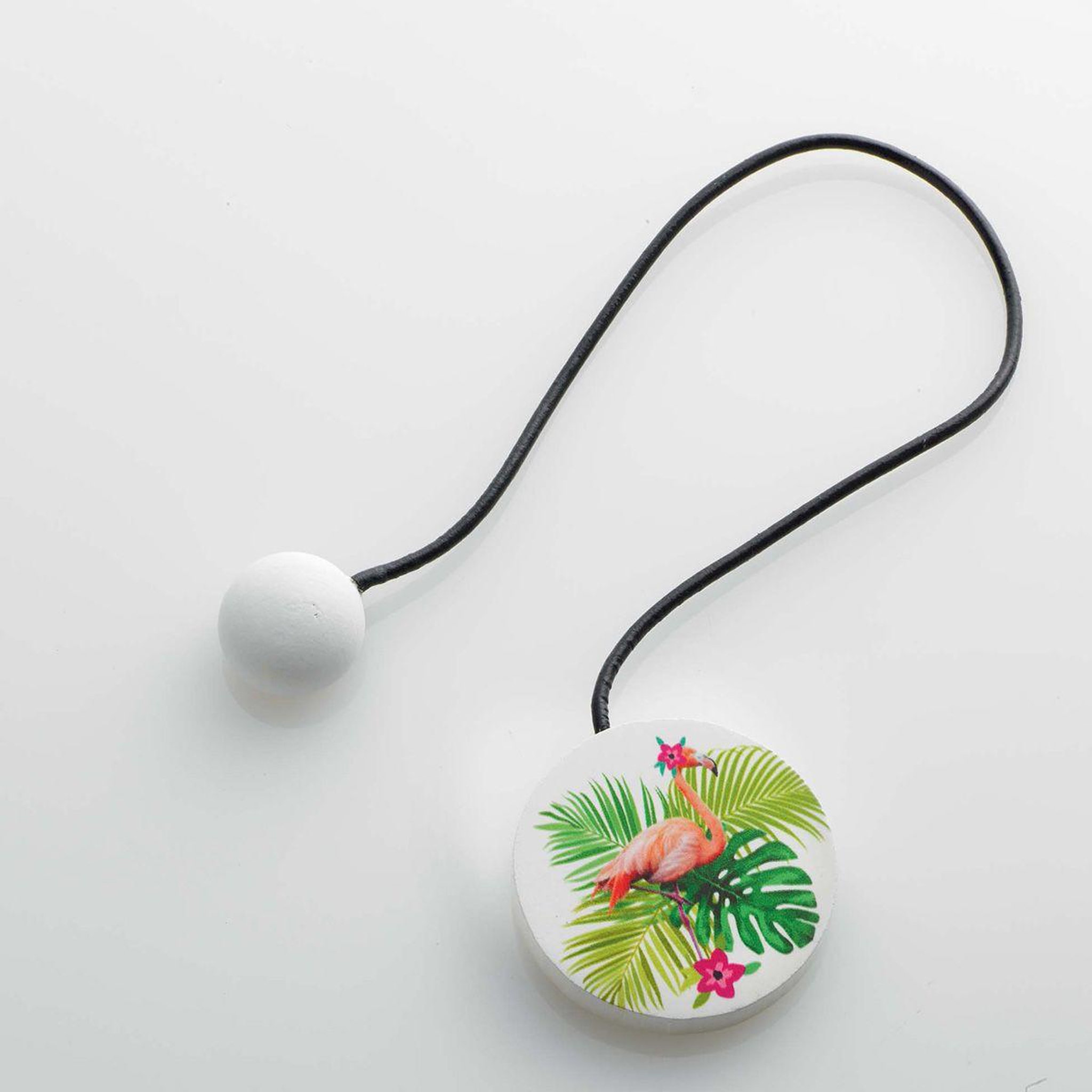 Voir la diapositive 2 : Douceur d'Intérieur Embrasse de rideau aimantée  flamingotic  43cm vert