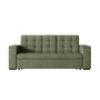 Voir la diapositive 5 : CONCEPT USINE Canapé 3 places convertible vert velours côtelé NOHO