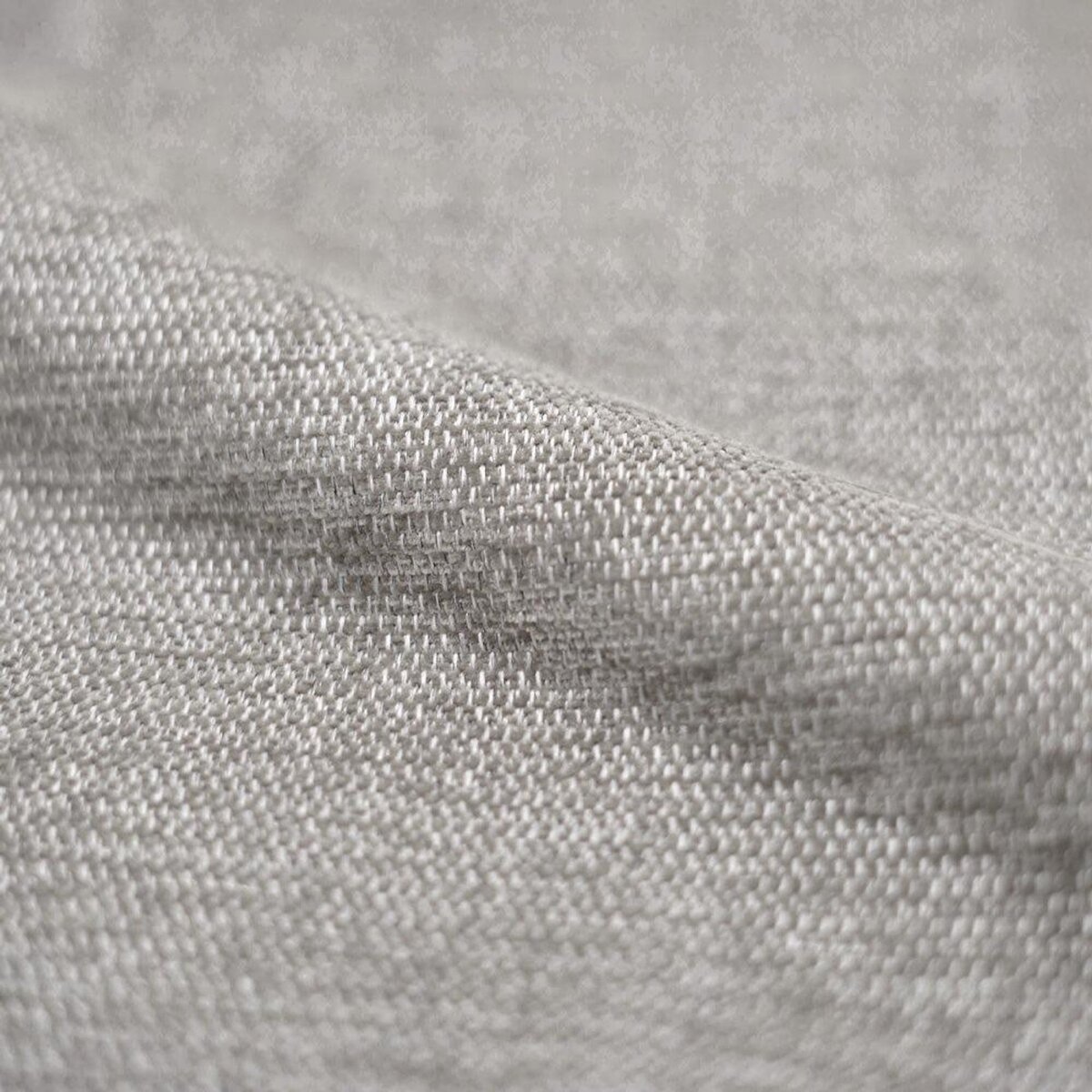 Rendez vous déco Chaise en tissu beige chiné et pieds noirs - Aby