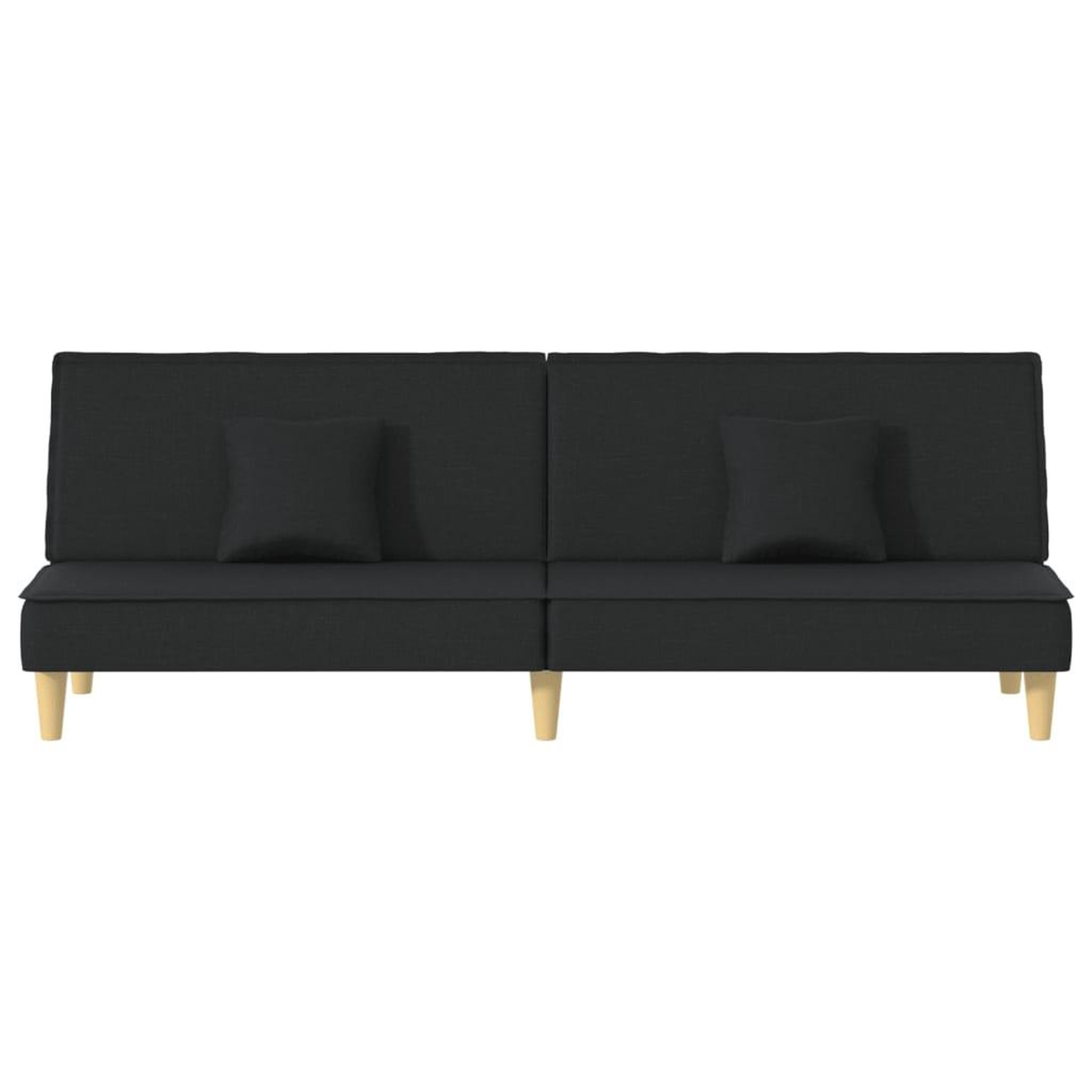 Voir la diapositive 4 : VIDAXL Canape-lit noir tissu