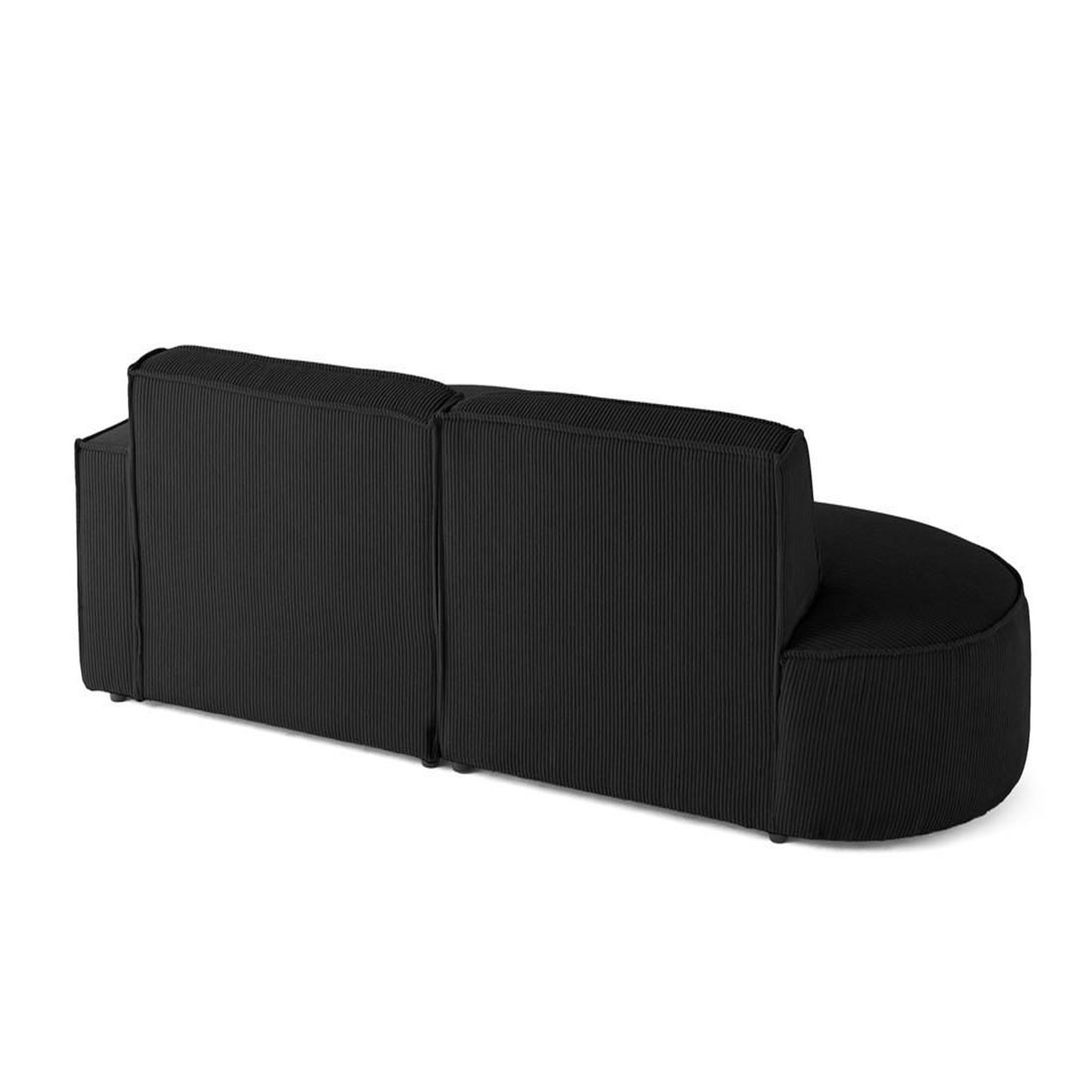 Voir la diapositive 6 : LISA DESIGN Spiaggia - canapé d'angle droit - forme arrondie - 4 places - en velours côtelé