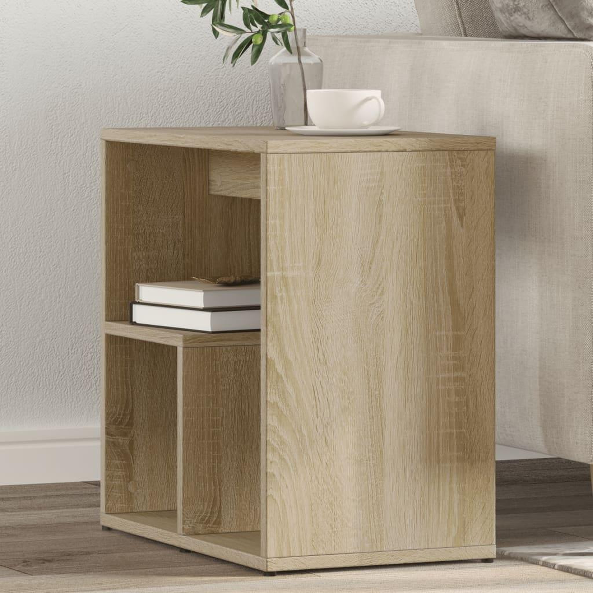 Voir la diapositive 1 : VIDAXL Tables d'appoint 2 pcs chene sonoma 50x30x50 cm bois ingenierie