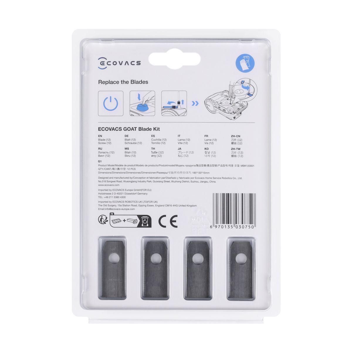 ECOVACS Lame Robot tondeuse Kit de lames pour GOAT