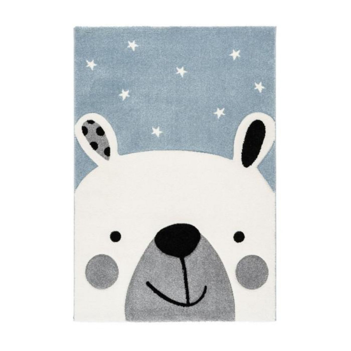 Paris Prix Tapis de Chambre Enfant Ours Polaire  Leonora  Bleu