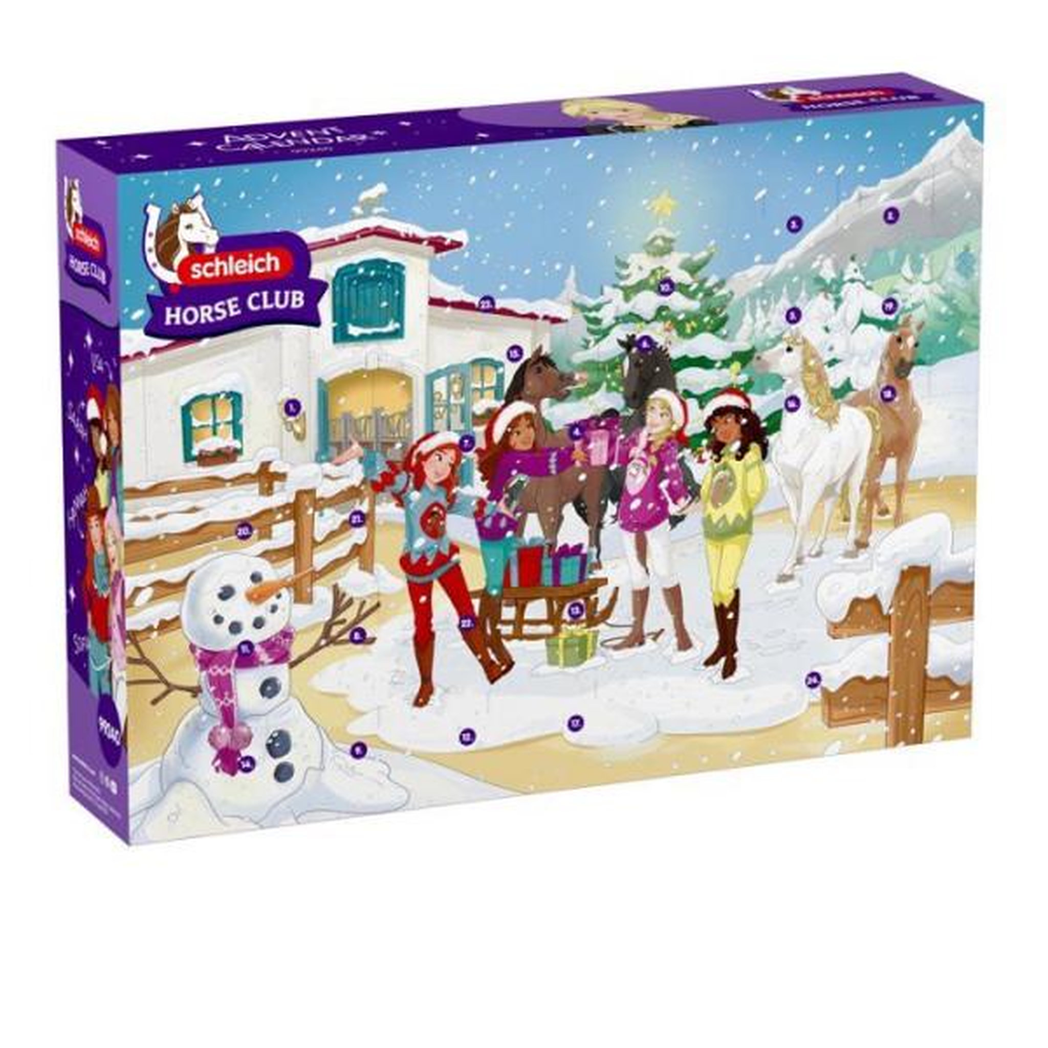 Voir la diapositive 4 : Schleich Calendrier de l'avent horse club - schleich 99240 - gamme horse club