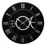 ATMOSPHERA Horloge Murale Mécanique  Kerian  57cm Noir