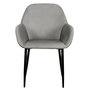 Voir la diapositive 2 : The Home Deco Factory 2 Fauteuils de table design velours Giulia