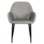 Voir la diapositive 2 : The Home Deco Factory 2 Fauteuils de table design velours Giulia
