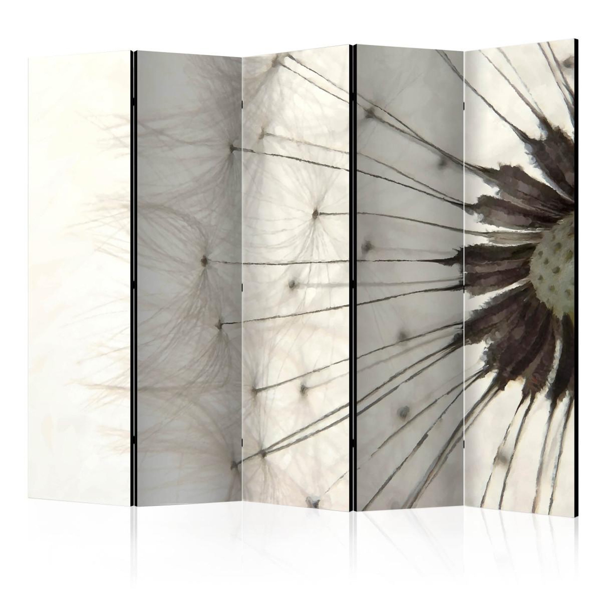 Paris Prix Paravent 5 volets  white dandelion ii  172x225cm